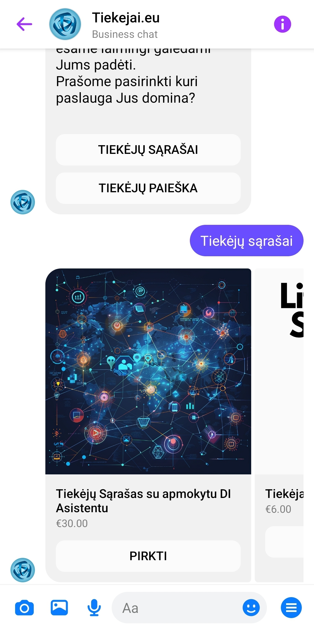  Messenger produktai